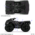BODY: DECALS GRAPHIC - 2026 POLARIS SPORTSMAN 850 MUD 49S