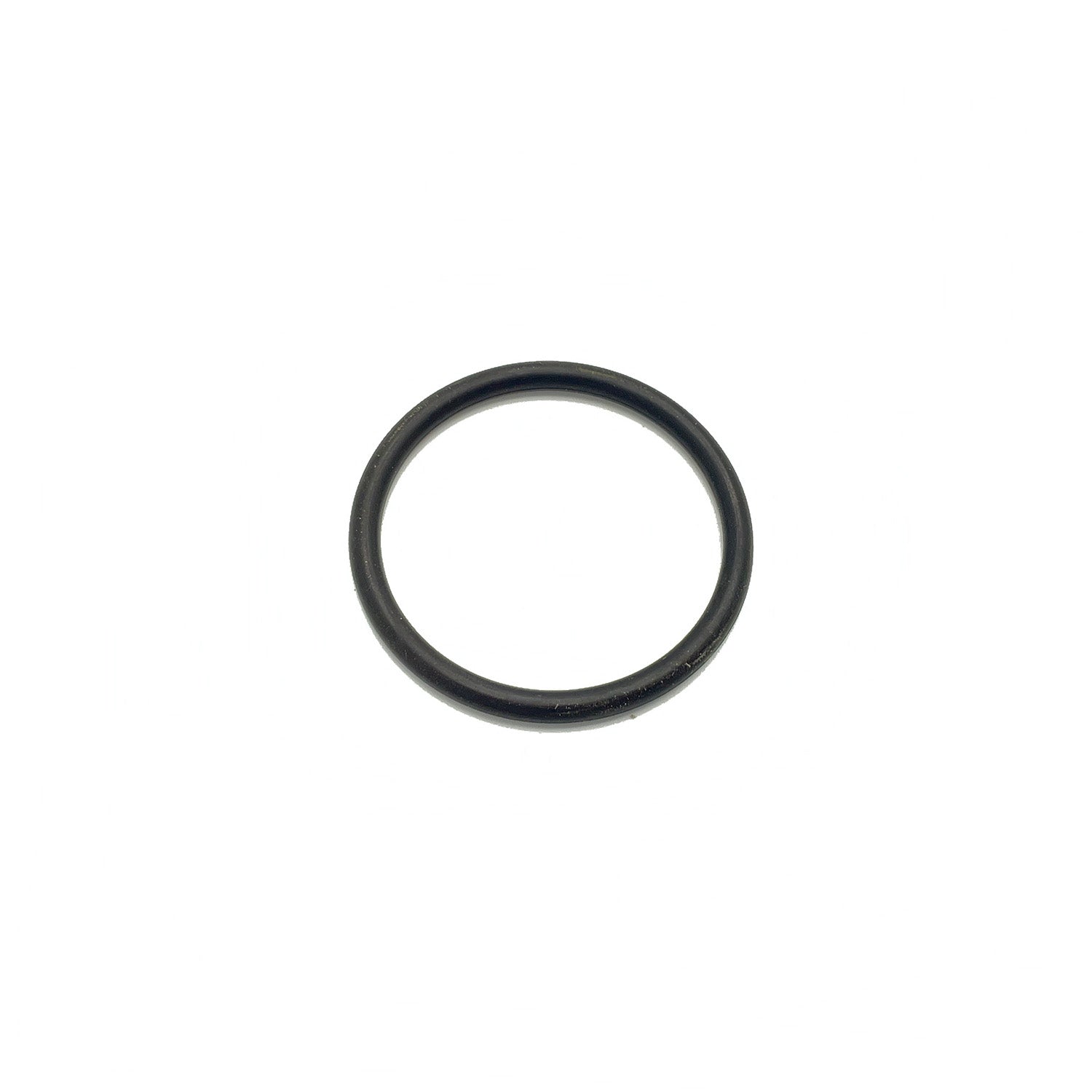 Black rubber O-ring gasket with a smooth circular shape and uniform thickness.