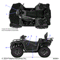 BODY: DECALS GRAPHIC - 2025 POLARIS SPORTSMAN TOURING 570 ULTIMATE