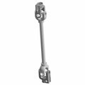 Gray metal steering shaft with universal joints at both ends for Polaris UTV models.