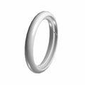 Black rubber motorcycle tire inner tube with valve stem on curved surface.