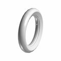 Black rubber tire inner tube for 18-inch motorcycle tires with valve stem.