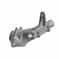 Gray metal Hubstrut component with mounting points and cylindrical housing for Polaris UTV.
