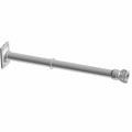 Metal upper steering post in matte black with mounting plates on both ends for Polaris ATV.