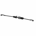Black metal steering gear box with rubber boot covers and mounting brackets for Polaris UTVs.