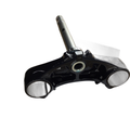 The Triple Lower Assembly, Black by Polaris, features a sleek black metal build with a silver handle—perfect for those seeking quality OEM parts for Indian Polaris or Indian motorcycles.