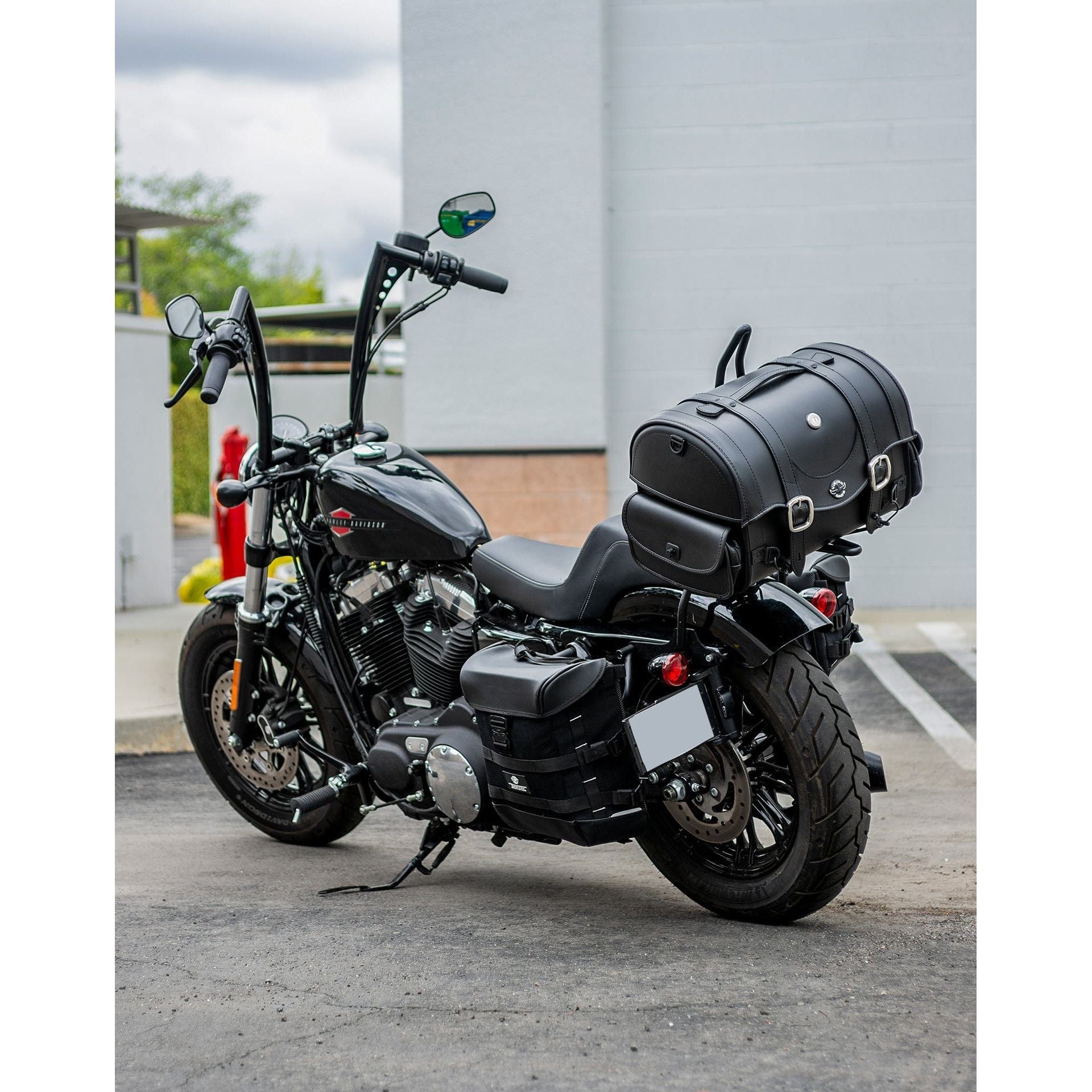 41L Century XL Victory Leather Motorcycle Sissy Bar Bag by
