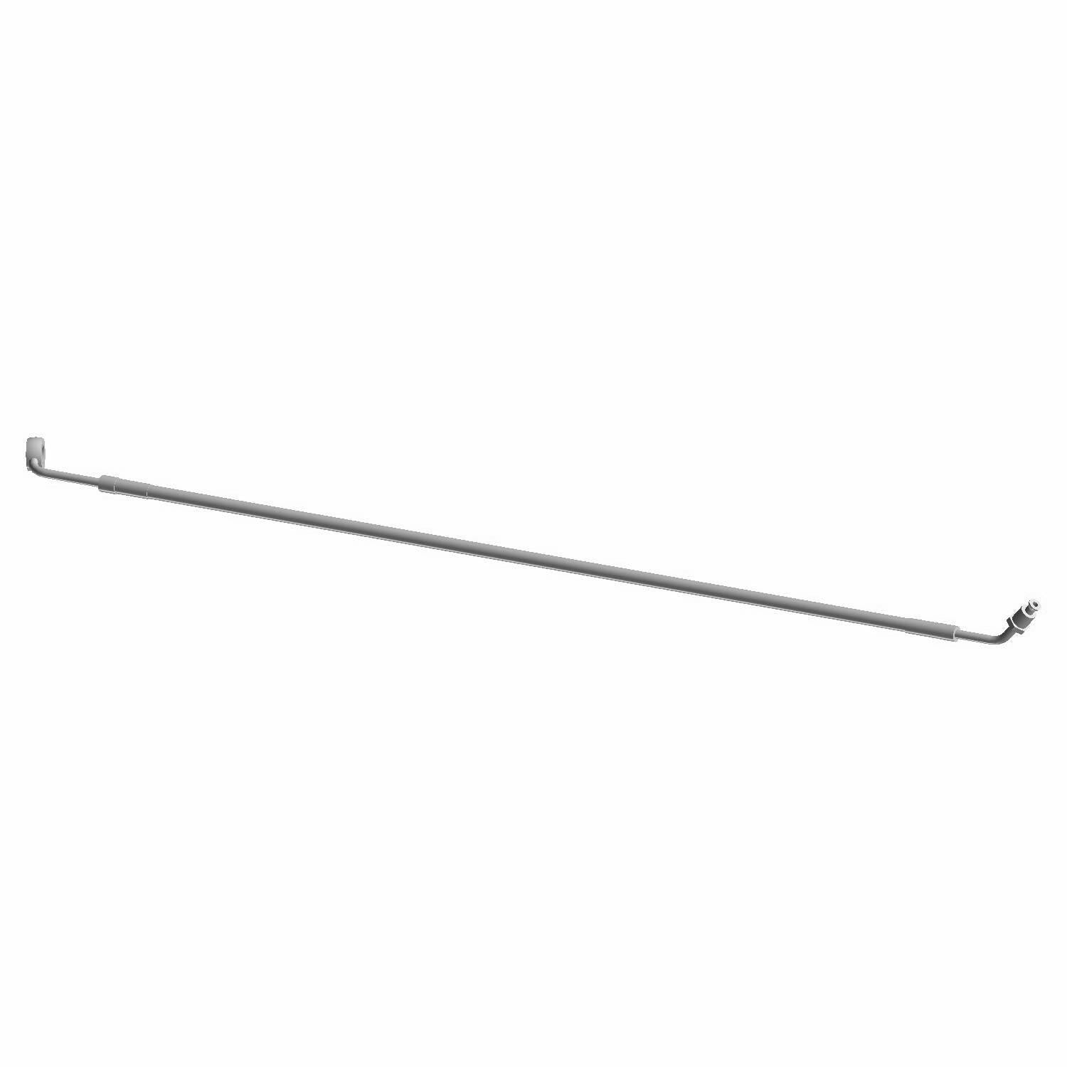 Long thin metal front brake line with bent connectors on each end for Polaris Ranger UTV.