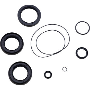 The Honda Differential Seal Kit Front by Moose Offroad features assorted black TC rubber seals and O-rings in various sizes, perfect for high-speed bearings and differential maintenance.