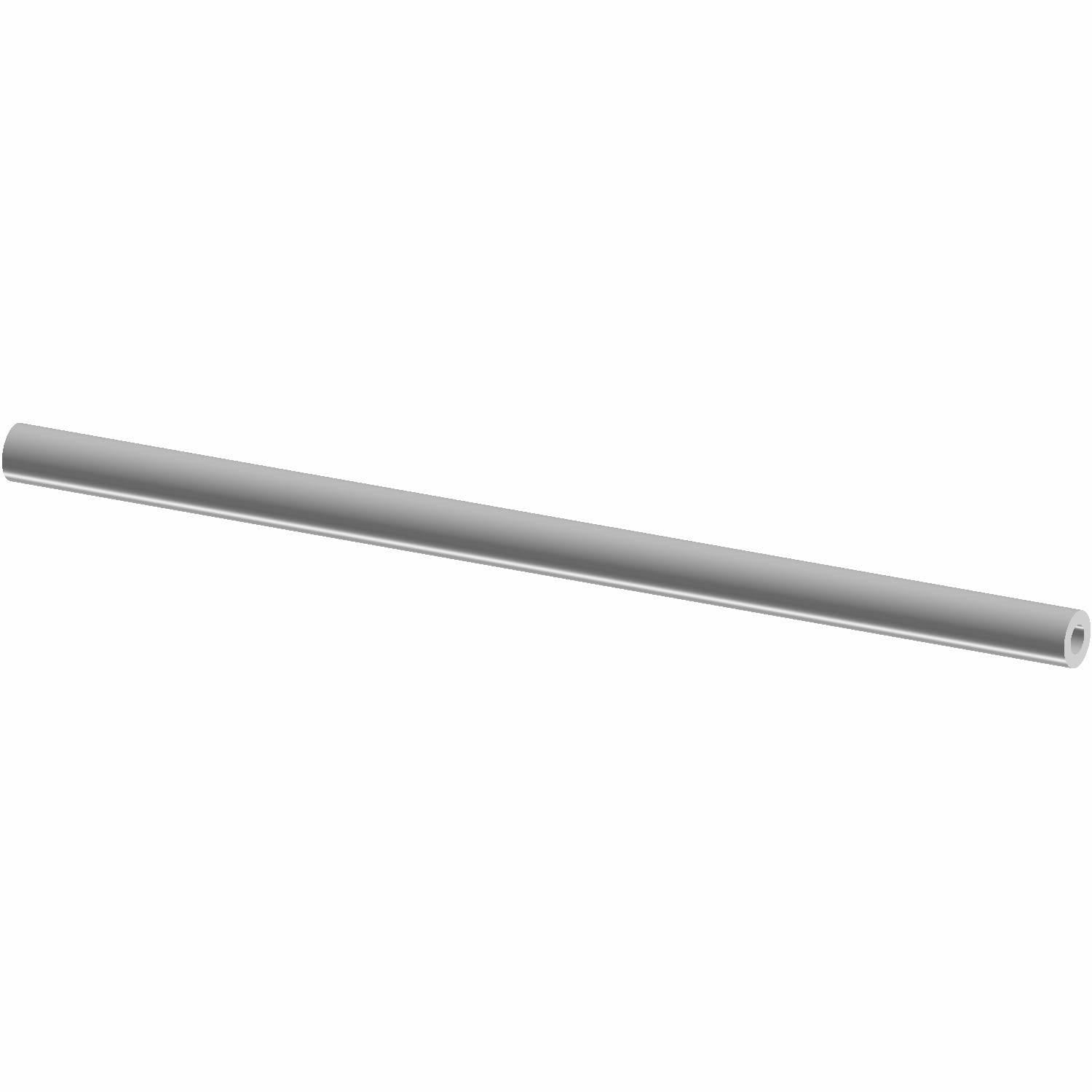 Gray cylindrical brake reservoir hose, smooth texture, 236 mm length, flexible material.