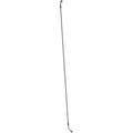Long black rear brake line with metal fittings on both ends for Polaris UTVs.