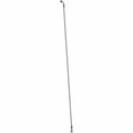 Long, thin metal brake line with curved fittings on both ends for Polaris UTV front right brake assembly.