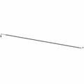 Black metal rear brake line tube with connectors on both ends, 39 inches long.