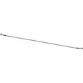 Long slender black front brake line with metal fittings on both ends for Polaris UTVs.