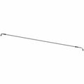 Long thin metal brake line with threaded fittings on both ends for Polaris offroad vehicles.