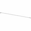 Long slender metal rear brake line with angled connectors on each end for Polaris vehicles.