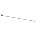 Black metal front brake line with banjo fittings on both ends for Polaris vehicles.
