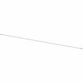 Long thin metallic brake line with threaded fittings on both ends.