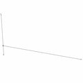 Thin metal brake line with three-way connector and elongated tubes for offroad vehicle use.
