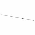 Silver metallic front brake line with curved fittings on each end for Polaris RZR models.