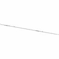 Long slender black metal brake line with threaded fittings on both ends for offroad vehicles.