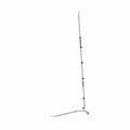 Black rear brake line with metal fittings and mounting brackets for offroad vehicle.