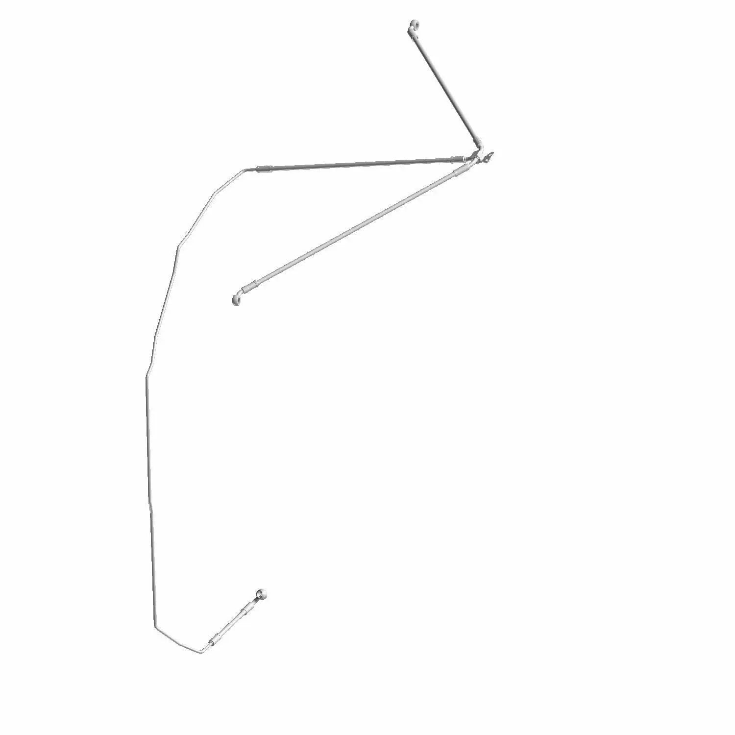 Brake Line / Hose, ABS Front Dual by Indian
