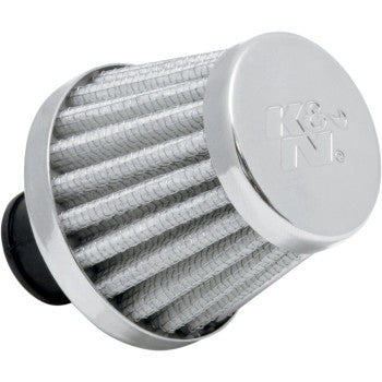 Rubber Base Crankcase Vent Filter White 3/8" ID by K&N