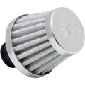 Rubber Base Crankcase Vent Filter White 3/8" ID by K&N