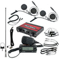 Intercom Radio and In Helmet Headset Kit 2 Seat Black by Navatlas