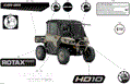 BODY - DECALS - 2025 CAN AM DEFENDER MAX HD10 LTD CAB - MACCHIATO SATIN - 65" WIDTH CALI