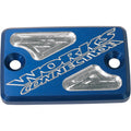 ATV Billet Front Brake Reservoir Cover Blue by Works Connection