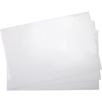 Three FX Universal Background White sheets by Factory Effex, each 12 x 18, are stacked slightly askew on a plain white background.