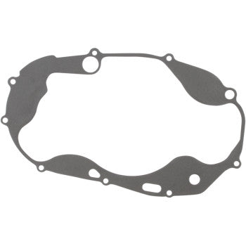The Yamaha Clutch Gasket by Cometic is a thin, gray, irregularly shaped AFM gasket with multiple holes of various sizes, designed for engine or clutch covers and engineered to provide superior sealing performance.