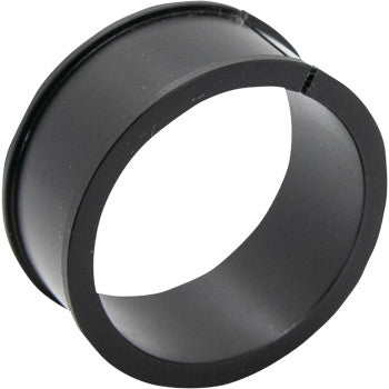 The Accessory Mount Sleeve 1.75" Tube by Sdi is a black plastic coupler with a flared edge and side slit, designed for modular mounting systems and shown against a white background.