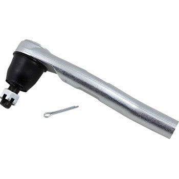 The Tie Rod End Left & Right Outer by Epi features a metal ball joint, castle nut, and cotter pin for OEM-quality direct replacement, shown isolated on a white background.