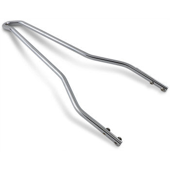 18-inch chrome wide attitude sissy bar stick for motorcycle with mounting holes.