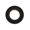 Black circular nylon washer with a large central hole and smooth surface.