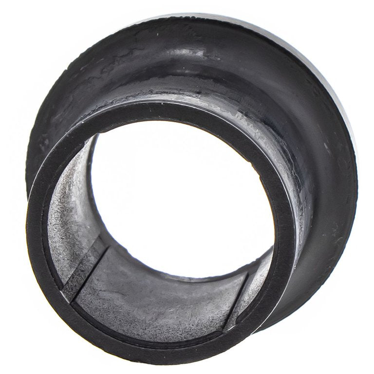 Close-up view of the Suspension Arm Bushing by Can-Am, a black cylindrical connector with a smooth inner surface, commonly used in UTV parts. Image shows an end-on perspective, looking straight through the bushing.