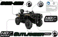BODY - FEATURE DECALS - 2025 CAN AM OUTLANDER PRO MAX HD7 4X4 HUNT - WILDLAND CAMO - (2)