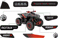 BODY - FEATURE DECALS - 2018 CAN AM RENEGADE 4X4 X MR 1000R - CAN AM RED