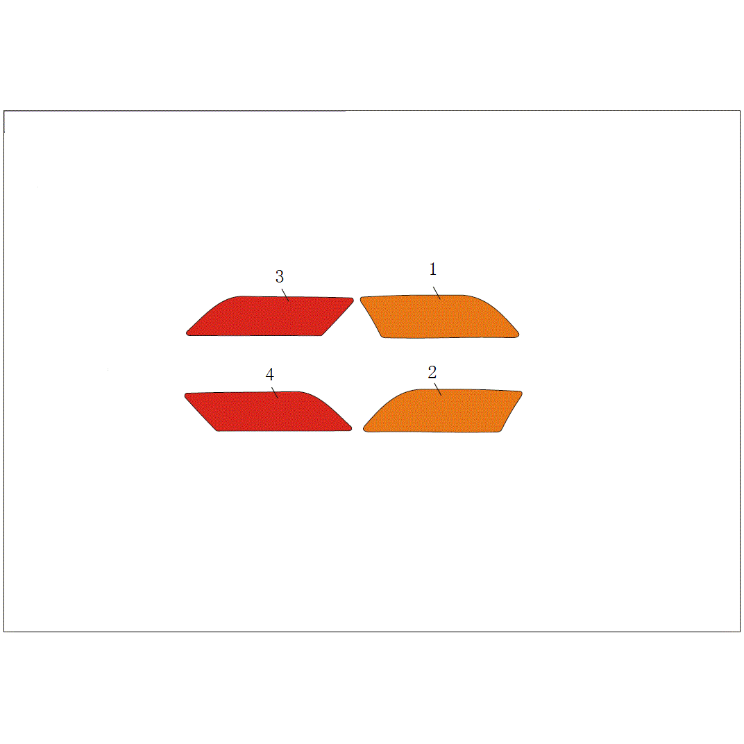 An Image of a Genuine CFMOTO Parts Schematic Diagram showing the schematic - REFLECTOR - 2021 CFMOTO ZFORCE 500