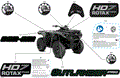 BODY - FEATURE DECALS - 2024 CAN AM OUTLANDER PRO HD7 4X4 - DESERT TAN