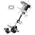 ROTAX - CRANKSHAFT PISTONS AND CYLINDER - 2026 CAN AM DEFENDER HD7 DPS - COMPASS GREEN - 62" WIDTH