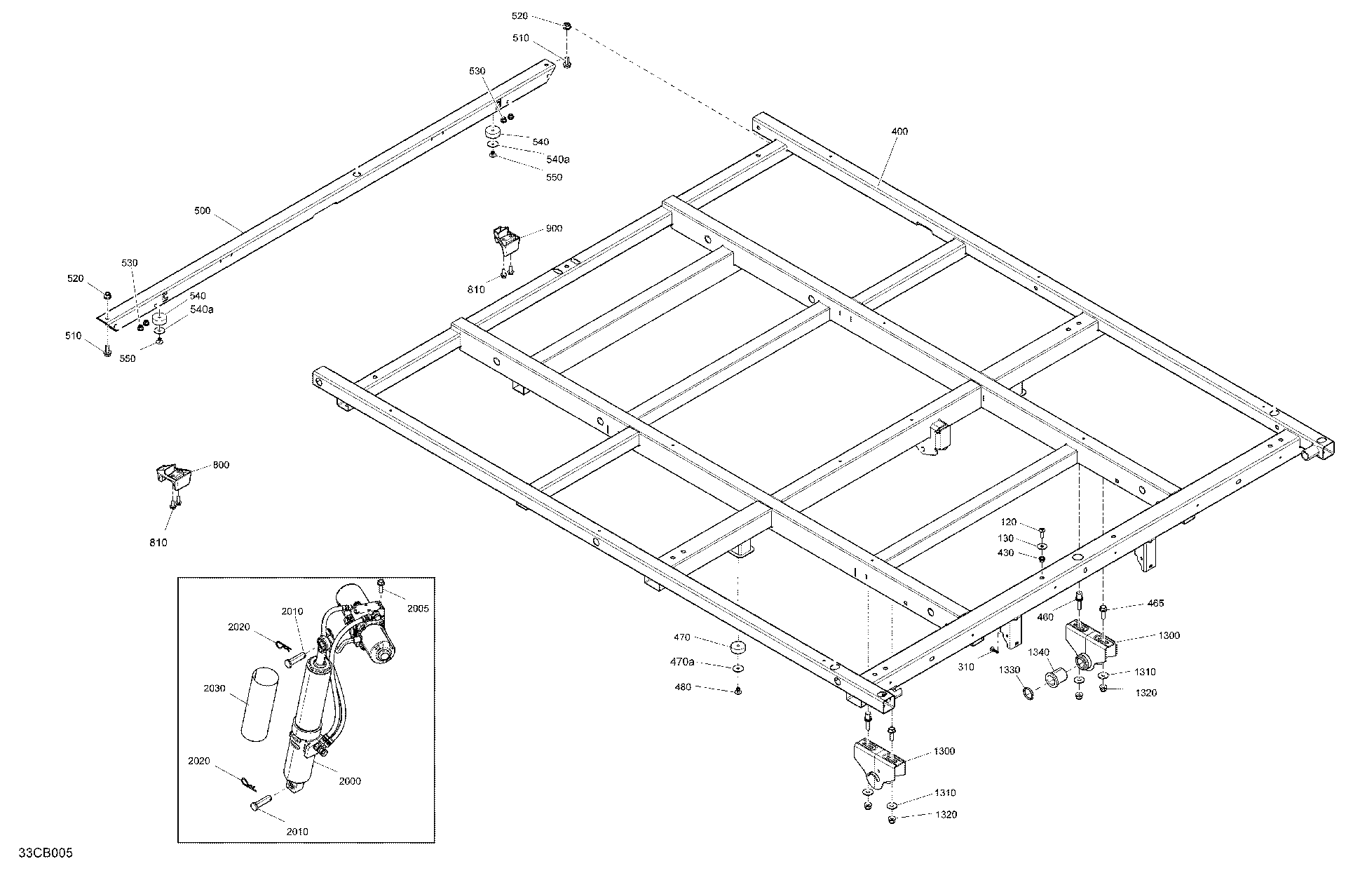 An Image of a Genuine Can-Am Parts Schematic Diagram showing the schematic - BODY - CARGO - LOWER SECTION