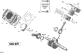CRANKSHAFT PISTON AND CYLINDER _02R1502 - 2015 CAN AM OUTLANDER L MAX 500 EFI
