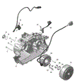 ROTAX - MAGNETO AND ELECTRIC STARTER - 2025 CAN AM OUTLANDER MAX 450 6X6 DPS EFI - TUNDRA GREEN