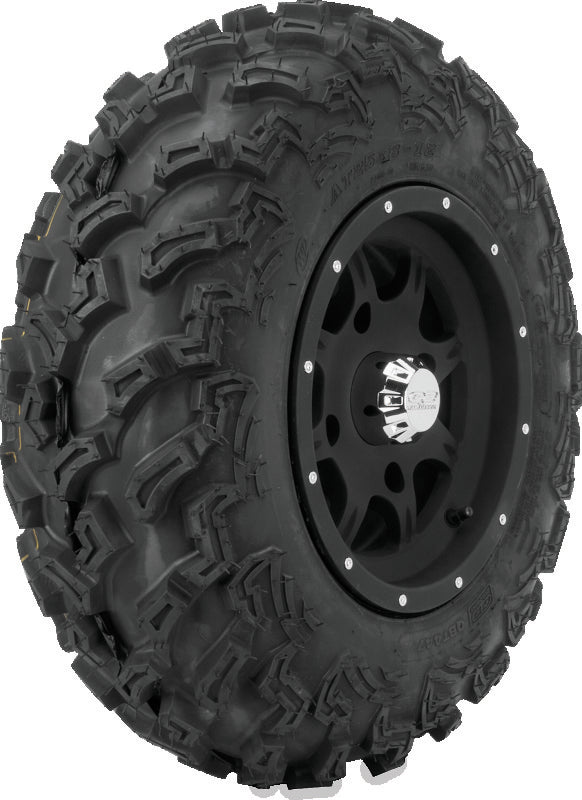 QuadBoss QBT447 25x8-12 Utility Tire for Powersports * 6-Ply, Optimal for Loose to Intermediate Terrain
