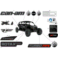BODY - DECALS - 2026 CAN AM MAVERICK MAX TURBO RR X RS - TIMELESS BLACK METALLIC - 72" WIDTH