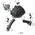 AIR INTAKE MANIFOLD AND THROTTLE BODY - 1010R - 2019 CAN AM MAVERICK SPORT 1000R DPS